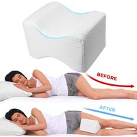 Memory Foam Knee Pillow Back Support Align Spine Pregnancy Body Pillows for Side Sleepers for Orthopedic Sciatica Back Leg Hip