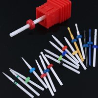 Small Ball Ceramic Nail Drill Bit Milling Cutter For Manicure Pedicure Apparatus Manicure Gel Polish Remove Nail Bits