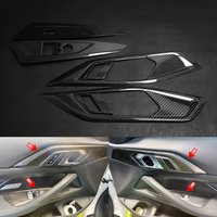 100% Carbon Fiber Car Interior Door Handle Decor Stickers Window Switch Button Panel Trim For BMW 4 Series G22 2-Door 2021