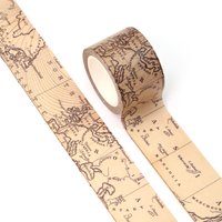 NEW 1 Roll 10M Diary decorating 30mm Wide Vintage Map Washi Tapes for Scrapbooking Journal Adhesive Masking Tape Stationery