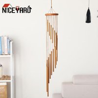 Carillons éoliens classiques nordiques faits à la main, 18 Tubes, ornement mural suspendu en métal, cloches à vent, jardin, Patio, décoration extérieure de la maison