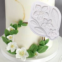 Strawberry Leaf Flower Silicone Mold Sugarcraft Cupcake Baking Mold Chocolate Fondant Cake Decorating Tools