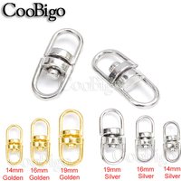 20pcs Metal Swivel Hook Lobster Clasp Keychain Keyring Connectors Key Holder Lanyard Paracord Handbag DIY Jewelry Accessories