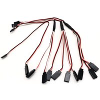 5pcs/lot 20cm 1 to 1/1to 2 / 1 to 3 /1 to 4 RC Servo Extension Wire Cable for Futaba JR Male to Female RC Model