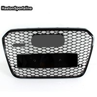 A6 C7 RS6 Style Black Front Honeycomb Hood Grill Grille for Audi A6 C7 S6 Sline 2012-2015 Car Styling Accessories