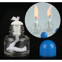 6.5cm*4.3cm 25ML Glass Alcohol Burner Lamp Glass Chemistry Laboratory Heating Equipment Educational Supplies