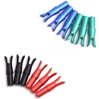 6pcs Archery Arrow Nock ID 6.2 mm Aluminum Nock DIY For Archery Hunting Shooting Arrow Accessories