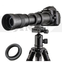 JINTU 420-800mm f/ 8.3 Telephoto Lens Manual focus for Canon EOS 60D 77D 70D 80D 90D 650D 750D 800D 7D T7i T7s T7 T6s w/ Bag