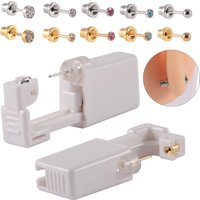 1PC Disposable Sterile Ear Piercing Unit Cartilage Tragus Helix Self Piercing Gun NO PAIN Piercer Tool Kit Machine With Earrings