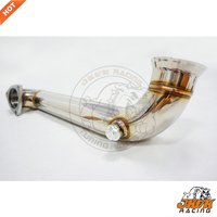 JKVK RACING M iNI COO PER S R56 R57 R58 R59 R60 1.6 Turbo engine STAINLESS STEEL TURBO EXHAUST DECAT DOWNPIPE 07-14