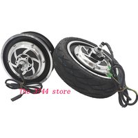 10x2.50-6.5 Tubeless Vacuum Tire Motor For 10 Inch Electric Scooter Brushless 36v350w 48v500w Hub Accessories