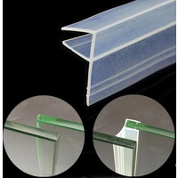 1-3M Shower Silicone rubber Seal Strip Bathroom Screen Glass Door Window Soundproof Sealing Strip Frameless Glass Accessories