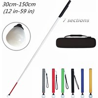 Aluminium Teleskop Blind Cane mit Roll Spitze 30cm-150cm (12 zoll-59 zoll), mit 2 Tipps