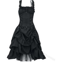5XL Women Victorian Gothic Dress Vestidos Retro Lolita Palace Court Princess Halloween Punk Cosplay Long Sundress