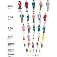 New Hot Sale N Scale Mini Abs Figure Dolls Architectural Sand Table Material Model Background Diorama Character Posture
