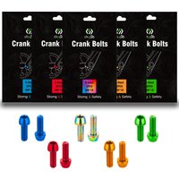 CHOOEE M6x18mm Bicycle Steel Crank Arm Bolt Screw Bike Crankset Fixing Bolts 2pcs