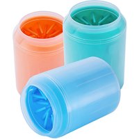 Neue Hund Pfote Reiniger Tasse Weiche Silikon Kämme Tragbare Outdoor Haustier Fuß Waschmaschine Pfote Sauber Pinsel Schnell Waschen Fuß Reinigung Eimer