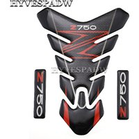 Motorcycle Accessories 3D Sticker Decal Emblem Protection Tank Pad Cas Cap Fit for Kawasaki Z750 Z 750