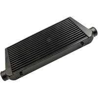 Front Intercooler Tube and Fin 600x300x76 3inch In/outlet Black For Universal