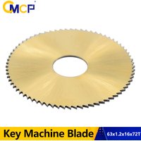 CMCP 1pc HSS 63x1.2x16x72T Key Cutter Machine Circular Saw Blade Fit 238BS 238RS Horizontal Key Cutting Machine Locksmith Tools