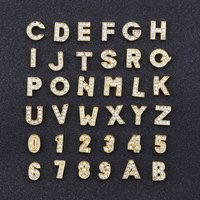 Bling Letter Alphabet Shoe Charms Metal Button Decorations Garden Shoe Accessories For Kids Girl Boy Wen Women Party Gifts