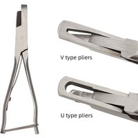 Ear Notcher Plier U Shape /v Shape Ear Notcher Plier for Pig Piglet Sheep Livestock Farm Animal Products Stainless Steel Clamp