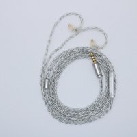 8 Core 5N Silver Plated Copper Upgrade Cable With Microphone Carry +/- Volume Buttons MMCX/0.78mm 2Pin/QDC/TFZ Earphone Wire