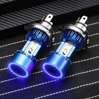 30W Light Angel Eye Blue 3200lm H4 LED Car Headlight Hi-low Beam HS1 P43T Plug&play Motorcycle Auto Scooter White 6000K 12/24V