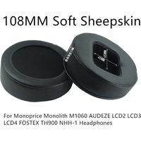 108MM Soft Sheepskin Bevel Foam Cushions High Quality Skin Earpad For Monoprice Monolith M1060 AUDEZE LCD2 LCD3 LCD4 Headphones