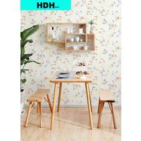 Blue/Pink Floral Self Adhesive Wallpaper Yellow Peel and Stick Contact Paper Removable Wallcoverings Vinly Film for Home Decor