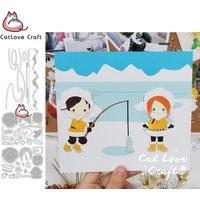 Catlove Winter Arctic Series Metal Cutting Dies Scrapbooking Stencil Die Cuts Card Making DIY Craft Embossing New Dies For 2021