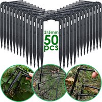 KESLA-Kit de micro goutteurs d'irrigation, 50 pièces, flèche courbée, pour tuyau de 3/5mm, pour arrosage de jardin, serre