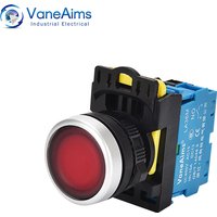 LED Light Electrical Switch LA36M 22mm 10A 12v 24v 220v LED Momentary locked Power Push Button On Off with/without Fixation