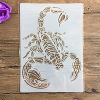 A4 29 *21cm animal Scorpion DIY Stencils Wall Painting Scrapbook Coloring Embossing Album Decorative Paper Card Template,wall