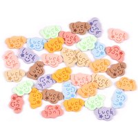 20Pcs Colorful Cloud Embossed Flannelette Labels Tags For Sewing Accessories Bags Garment DIY Clothing Handmade Supplies c3211