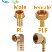 PC PCF PL PLF Pagoda Connector 6 8 10 12 14 16mm Hose Barb Connector Hose Tail Thread 1/8 1/4 3/8 1/2 BSP Brass Pipe Fitting