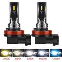 2Pcs H4 H7 H11 H10 LED Car Headlight Bulbs 3000K 6000K PSX24W 9005 HB3 9006 HB4 H8 H1 H3 Auto Lights Automobile Driving Fog Lamp