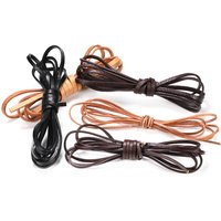 2M/lot 2 4 6 8 10 mm Width Flat Genuine Cow Leather Cord Rope Strap Findings For DIY Bracelet Necklace Jewelry Making Supplies