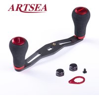 ARTSEA New 1 K Carbon Fiber Fishing Reel Handle EVA Knob for Baitcasting Reel DIY Fish Accessories Lure Tool