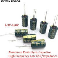 2-50pcs 10V 16V 25V 35V 50V High Frequency Low ESR Aluminum Capacitor 100UF 220UF 330UF 470UF 680UF 1000UF 1500UF 2200UF 3300UF