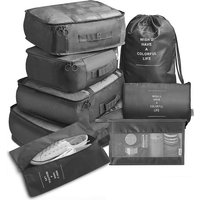 6/8 Teile/satz Reise Veranstalter Lagerung Taschen Koffer Verpackung Set Lagerung Fällen Tragbare Gepäck Organizer Kleidung Schuh Ordentlich Beutel