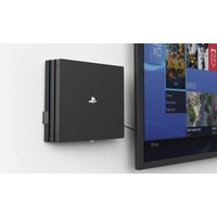 Monzlteck Wall Mount For PS4 Pro,Near or Behind TV, Space Saving,Easy to Install