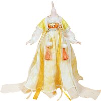 Clothes for 1/6 Dolls Chinese Court Style Outfits Lace Skirt Suitable for 30CM Ball Jointed Dolls Yosd