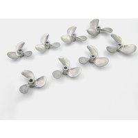 1PC Right Left Hand 4mm Shaft 3-Blades Metal Propeller Submerged Prop 28mm 32mm 36mm 40mm 44mm 48mm for RC Boat Marine Tug Bait