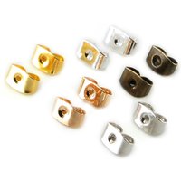 200pcs/lot Earring Studs Backs Stopper Scrolls Ear Post Butterfly For Jewelry Making DIY Blocked Caps Earring Backs Stoppers Ear