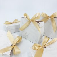 Marble Style Gift Box Wedding Baby Shower Birthday Paty Valentines Day Party Favor Candy Box Accept Private Customization
