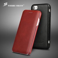 100% Genuine Leanther Flip Cover Case for iPhone 7 8 Plus SE X XR XS 11 14 15 Pro Max 12 13 Built-in Magnet Real Leather Case