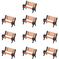 HO N O Scale ABS Plastic Model Chair Park Seat For Garden /Railway/Railroad/Train Layout/Toy DIY