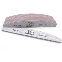 10 Pcs/lot Boat Nail File Buffer Sanding 150/150 Portable Pedicure Polish Grit Beauty All UV Gel Professional Shine Art Tools
