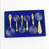 Hand-Held Magnifying Glass, High-Grade Gift Premium Magnifying Glass 6 Packs of Different Sizes and Different Multiples